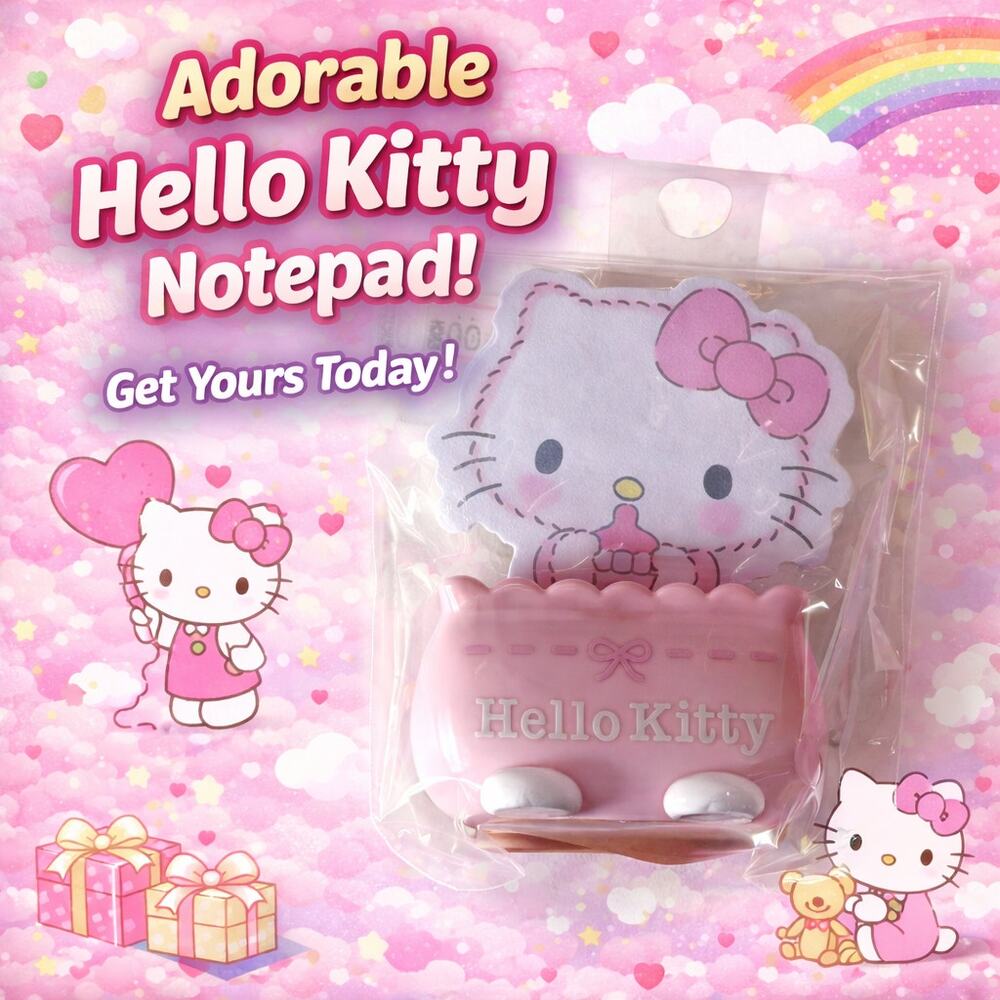 Sanrio Hello Kitty Mini Notepad Set NEW